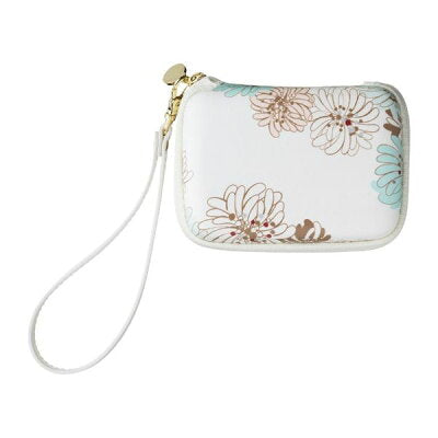 Mobile Pouch - Crysanthemum | White