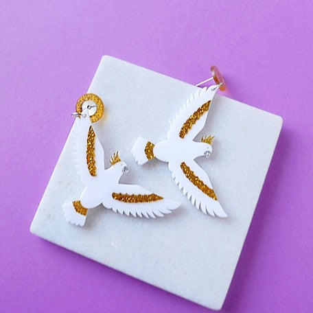 Acrylic Design Pierced Earring | 正價
