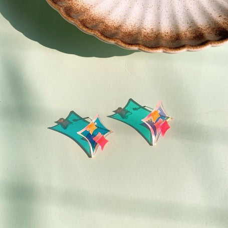 Acrylic Design Pierced Earring | 正價
