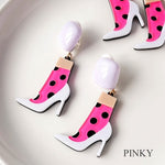 Acrylic Design Earring | Pink High Heel | 正價