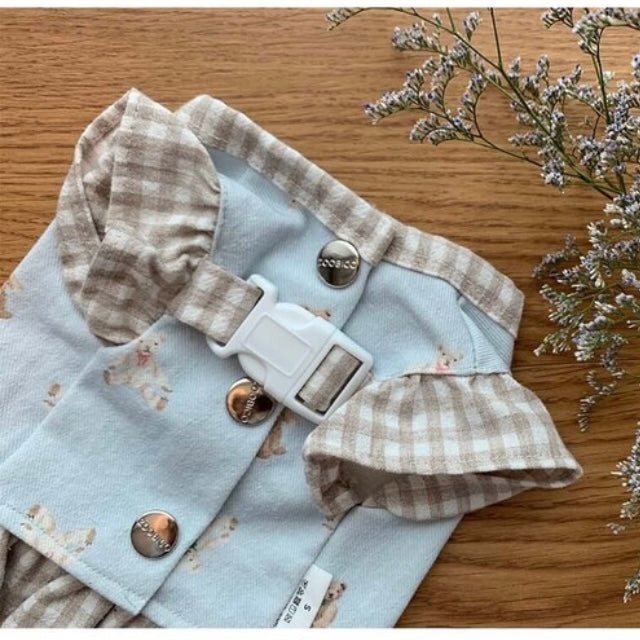 Dog Pet Wear | Check-Bear Harness One-Piece | 正價