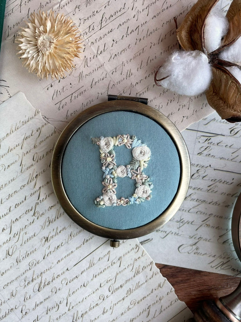 AFS | Embroidered Compact Mirror | B