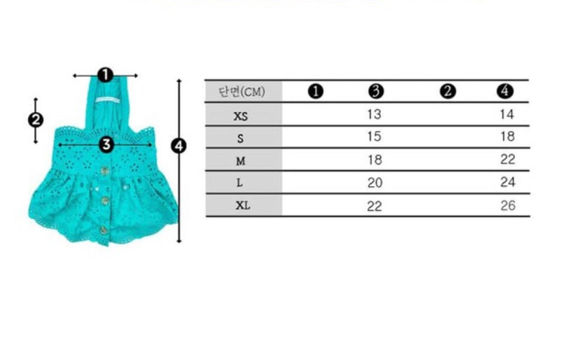 Dog Pet Wear | Punching Flower Dress | 正價