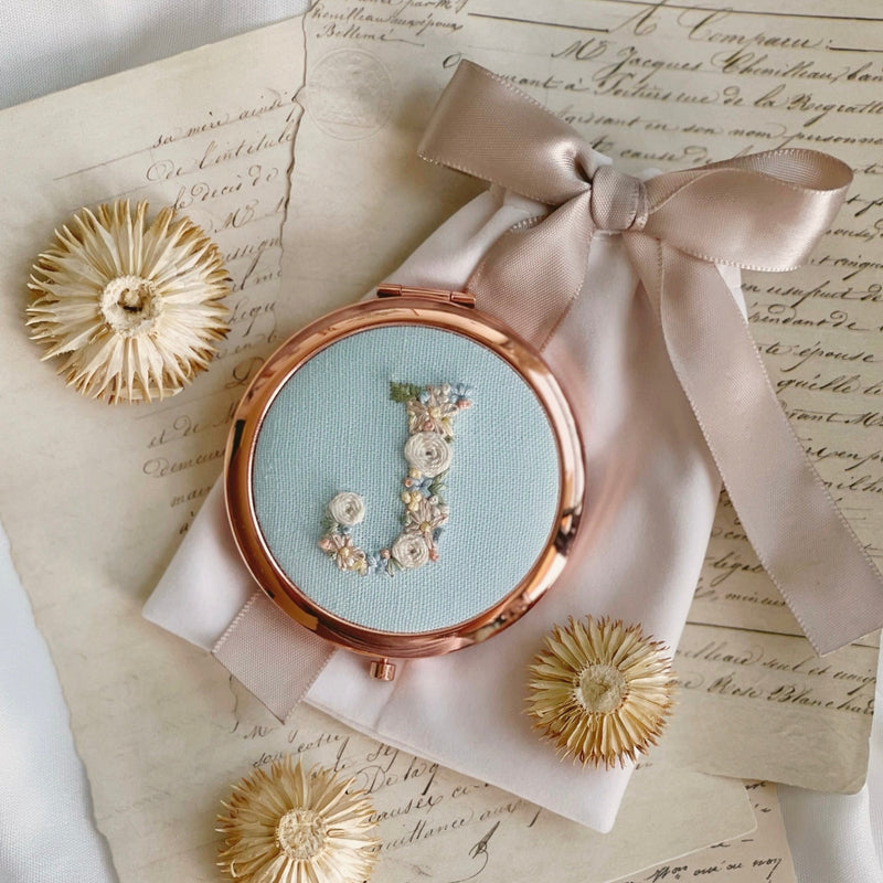 AFS | Embroidered Compact Mirror | J