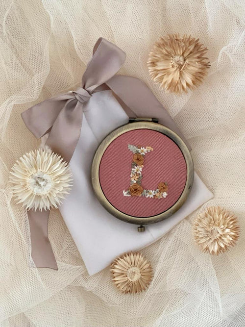 AFS | Embroidered Compact Mirror | L
