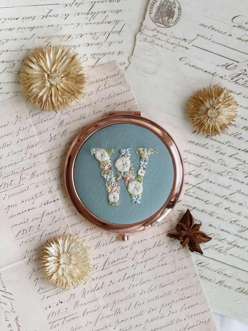 AFS | Embroidered Compact Mirror | W