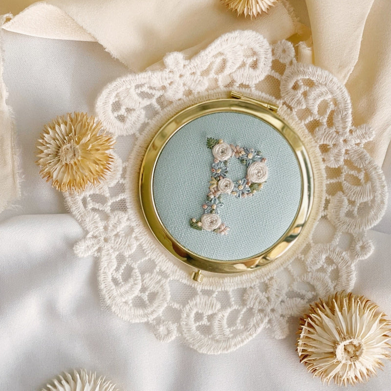 AFS | Embroidered Compact Mirror | P