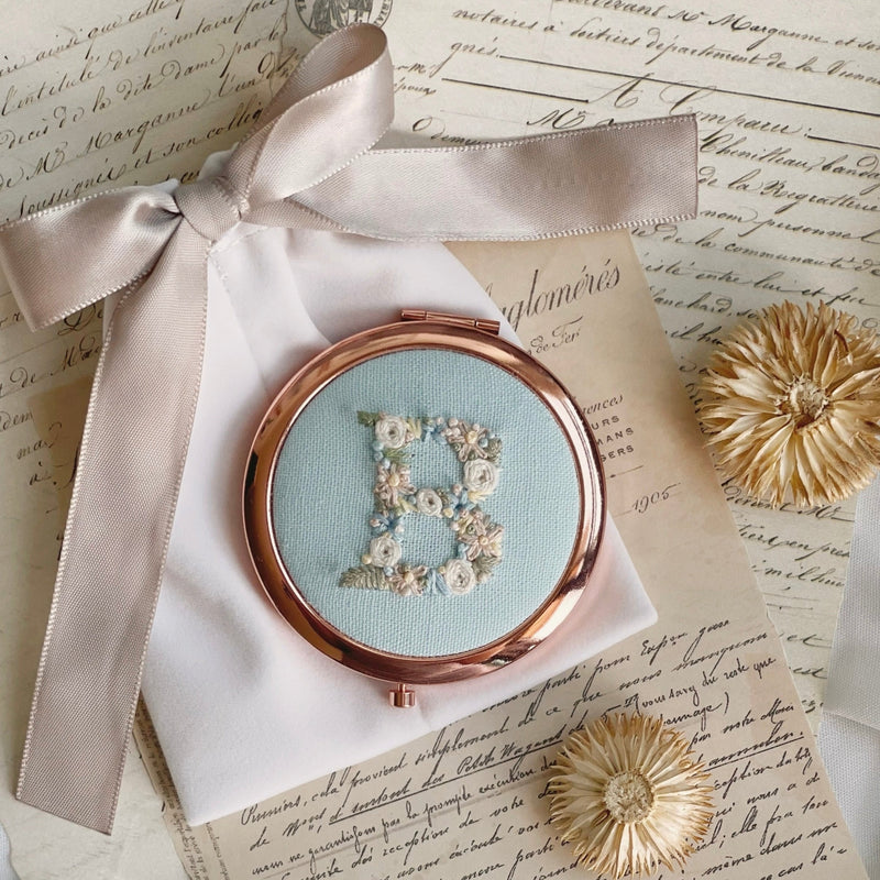 AFS | Embroidered Compact Mirror | B